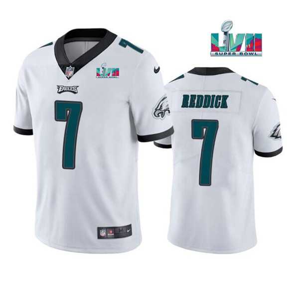 Men & Women & Youth Philadelphia Eagles #7 Haason Reddick White Super Bowl LVII Patch Vapor Untouchable Limited Stitched Jersey->philadelphia eagles->NFL Jersey